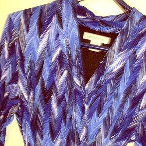 Multicolor blue dress